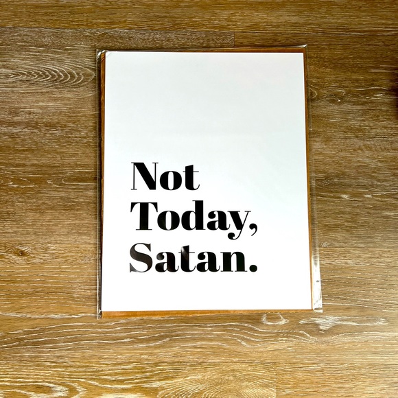 🆕 Not Today Satan Wall Poster 11x14 UNFRAMED - Picture 8 of 8